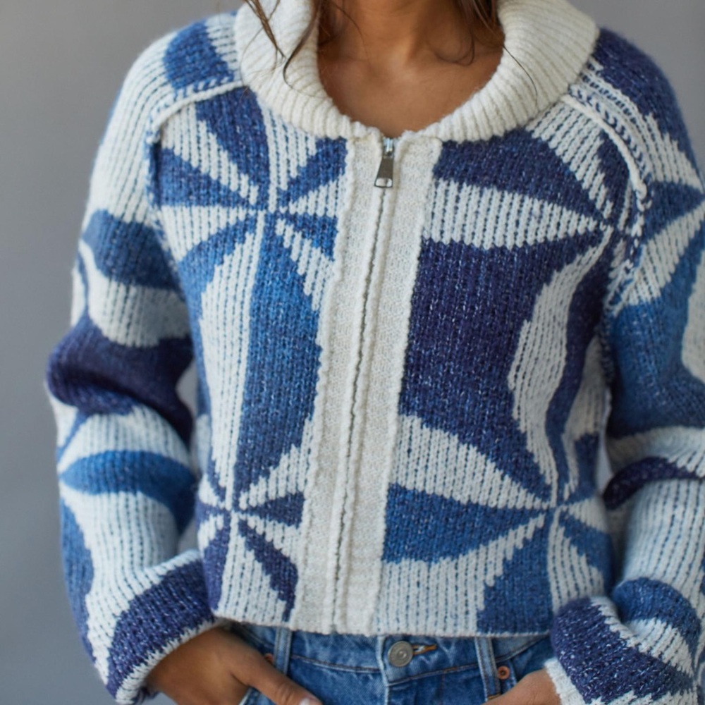 ISO Urban Outfitters BDG Sunset Zip-Up Sweater